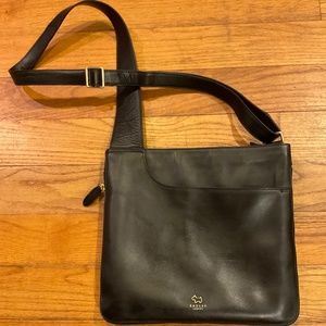 Radley Black Crossbody Cross Body Handbag bag Purse expandable